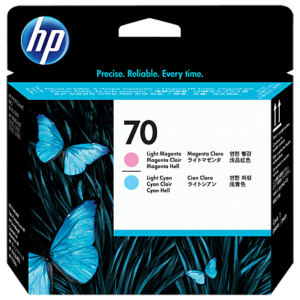 HP 70 Light Magenta and Light Cyan DesignJet Printhead, C9405A